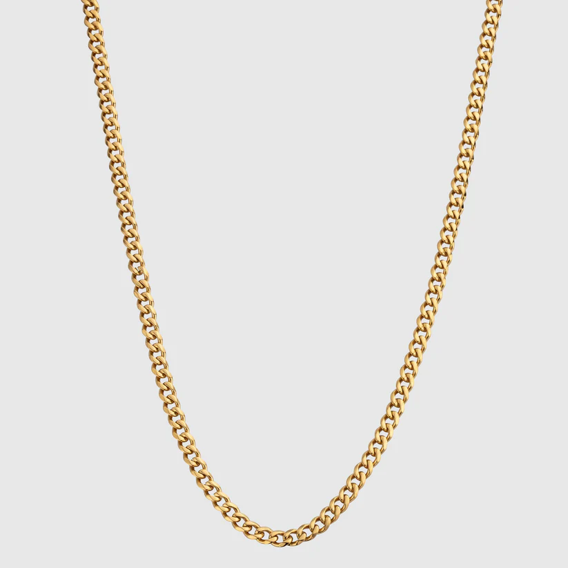 Gold 3mm Cuban Chain