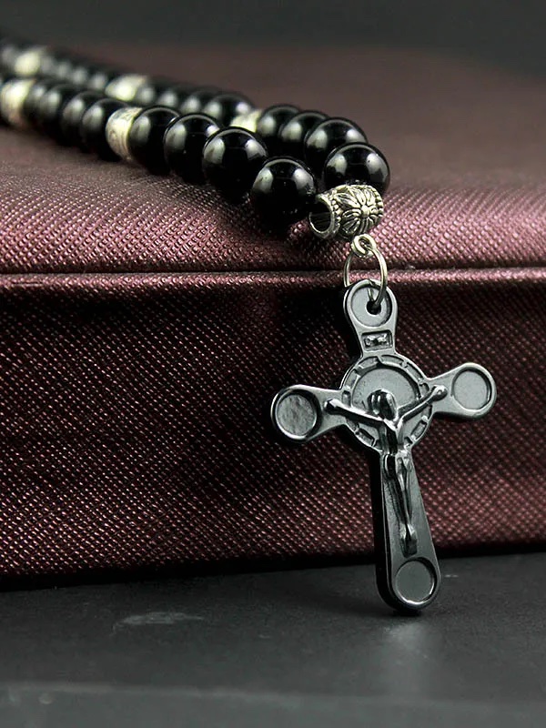 Vallarta Cross Bead Necklace - Image 3