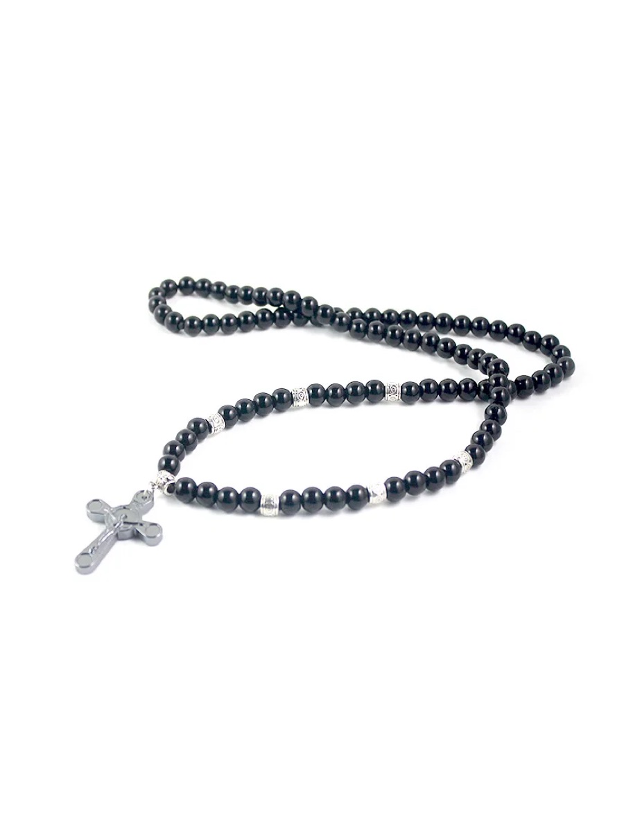 Vallarta Cross Bead Necklace