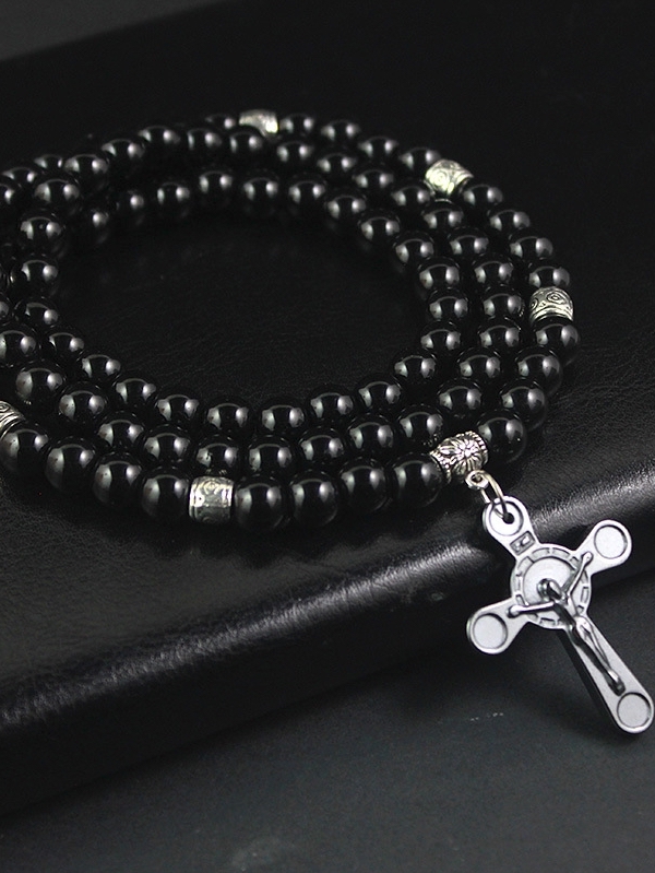 Vallarta Cross Bead Necklace - Image 4